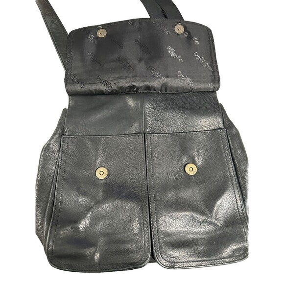 Fossil Purse Women’s Black Leather Pebble Cross-body Shoulder Bag Key Y2K VTG - Picture 4 of 16